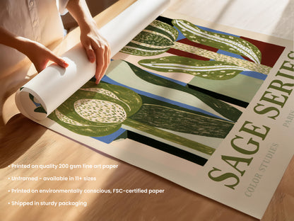 Sage Series Botanical Print — Collection III