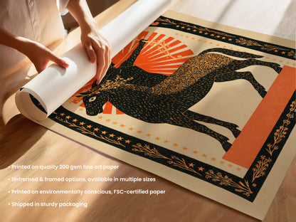 Sagittarius Zodiac Print