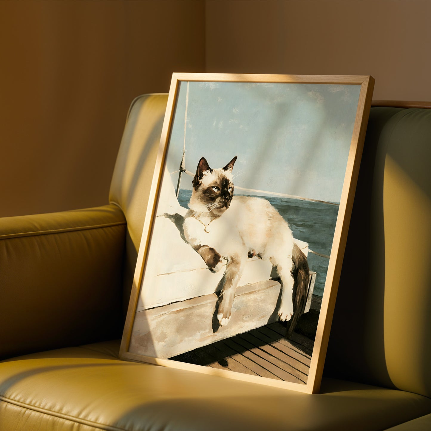 Sailing Cat Print