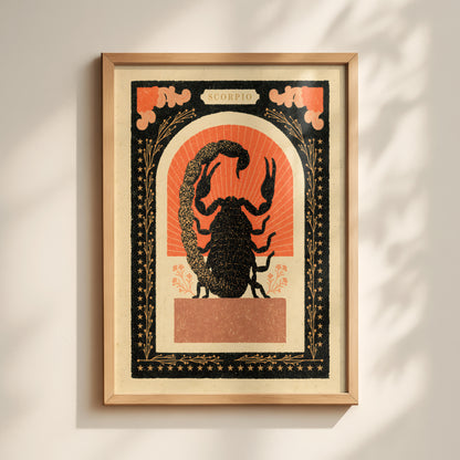Scorpio Zodiac Print