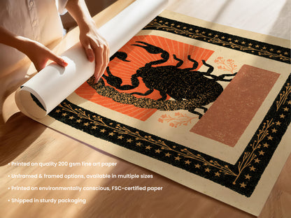 Scorpio Zodiac Print