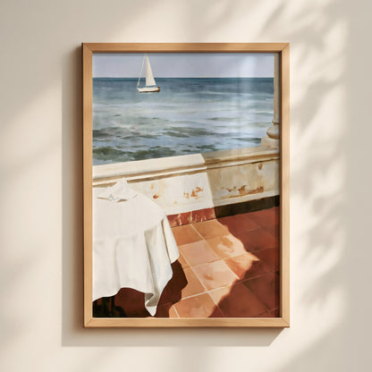 Sea View Terrace Print