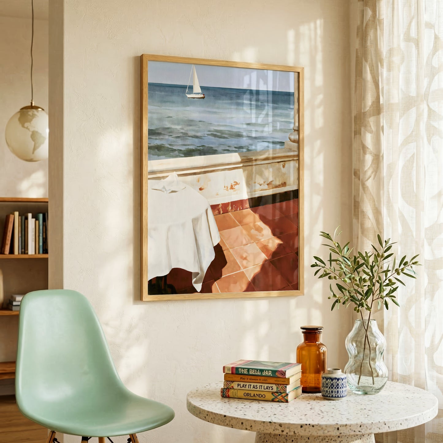 Sea View Terrace Print