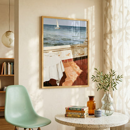 Sea View Terrace Print