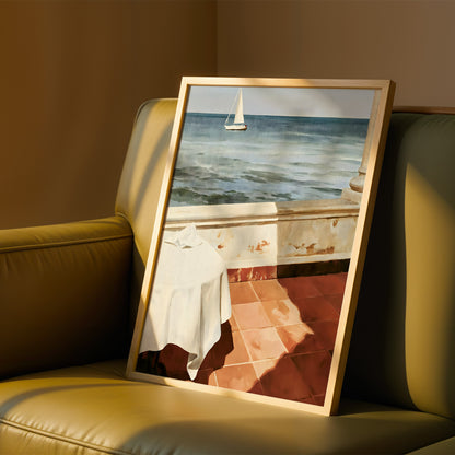 Sea View Terrace Print