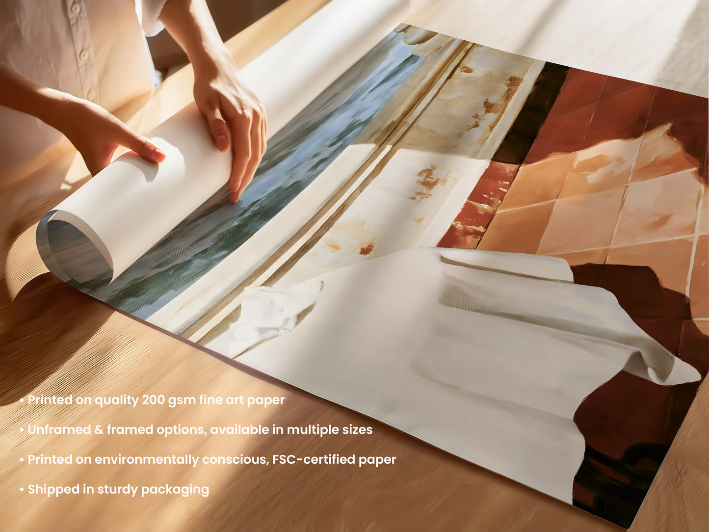 Sea View Terrace Print