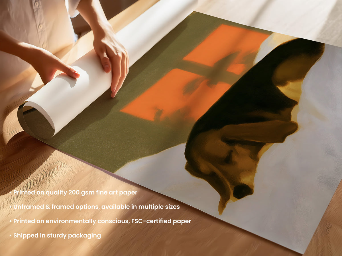 Sleeping Beagle Print 05 Unframed (UF & F).jpg