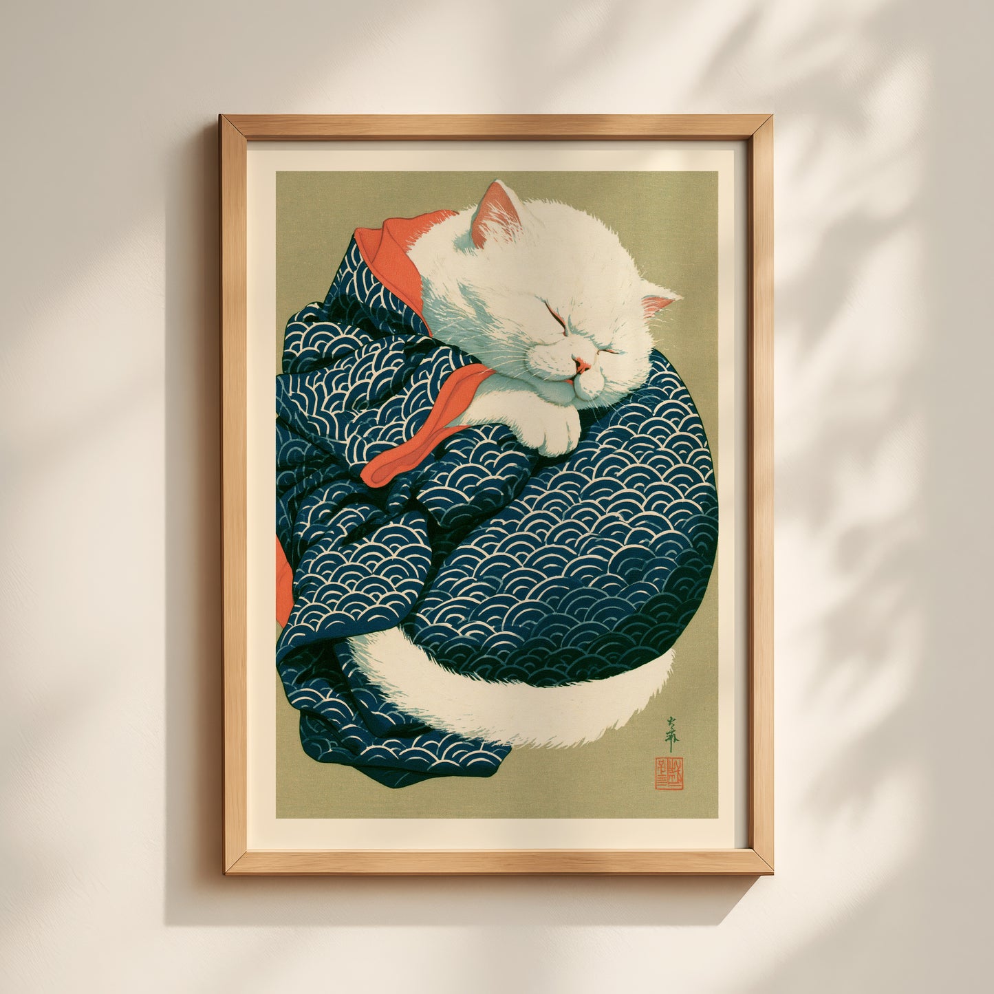 Sleeping Cat Print