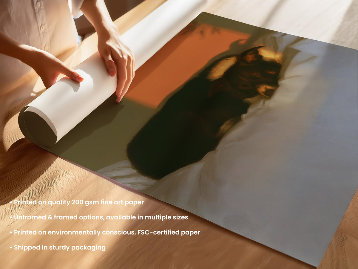 Sleeping Rottweiler-Style Print 05 Unframed (UF & F).jpg