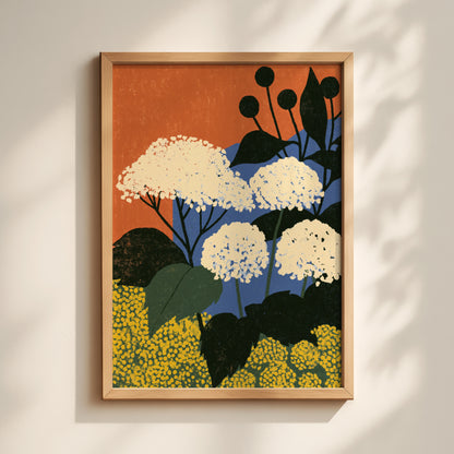 Snowball Hydrangea Print