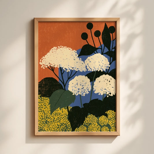 Snowball Hydrangea Print