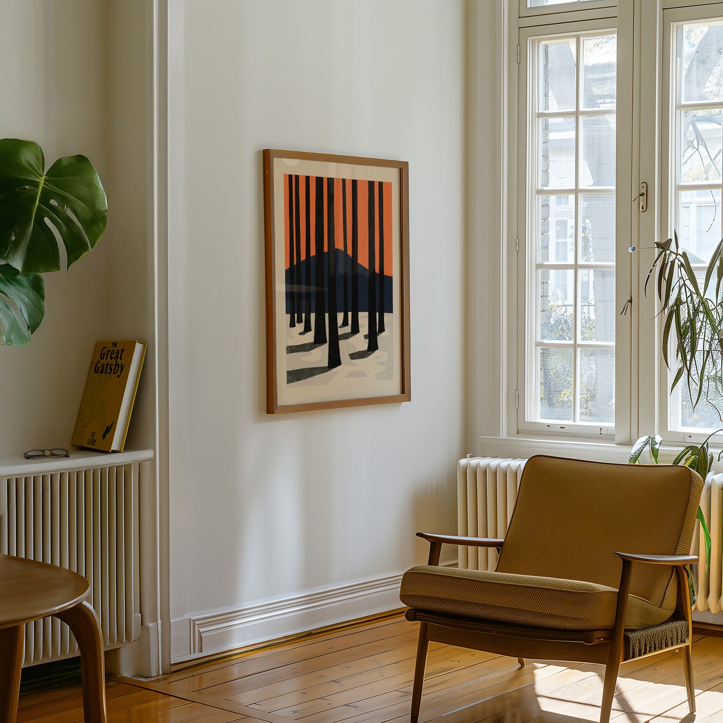 Snowy Pine Forest Print