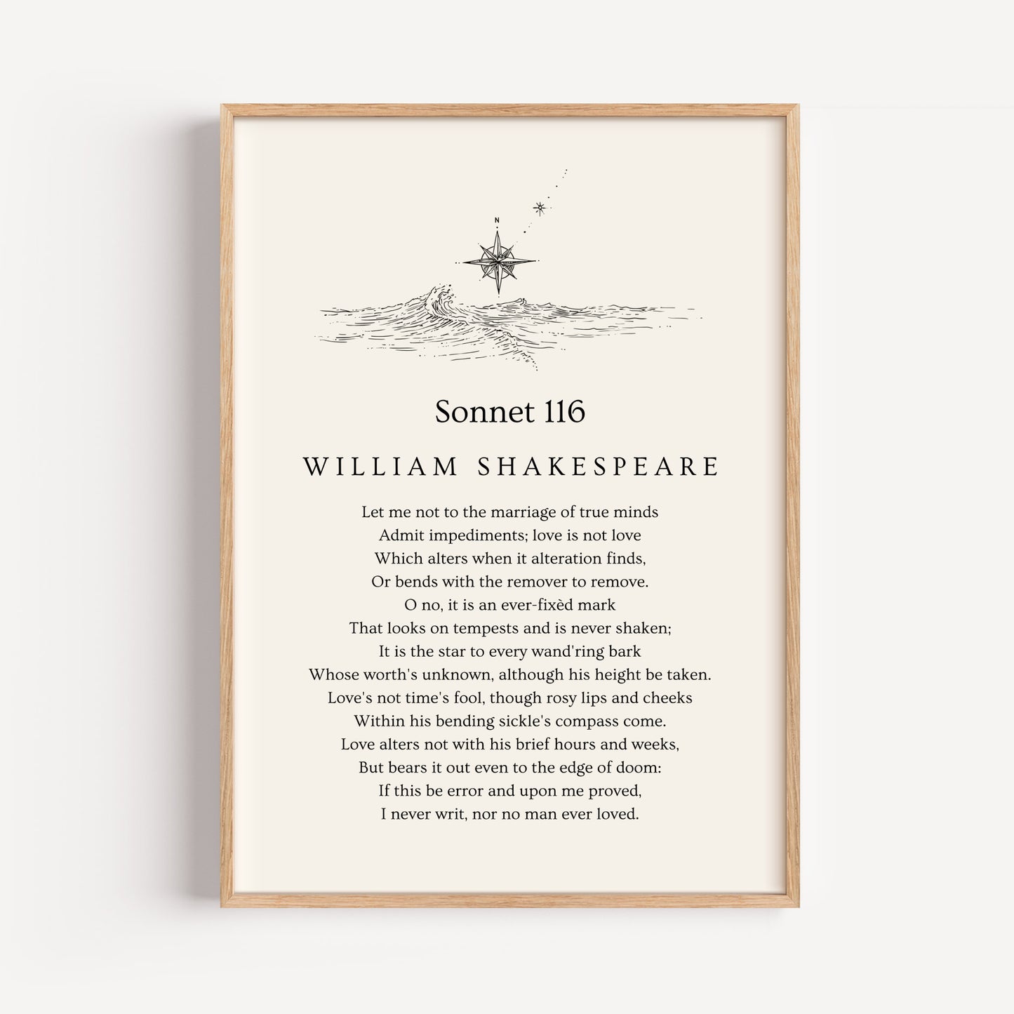 W. Shakespeare Sonnet 116 Print