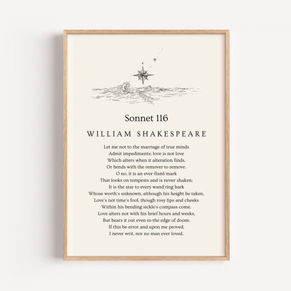 W. Shakespeare Sonnet 116 Print
