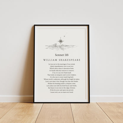 W. Shakespeare Sonnet 116 Print