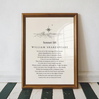 W. Shakespeare Sonnet 116 Print