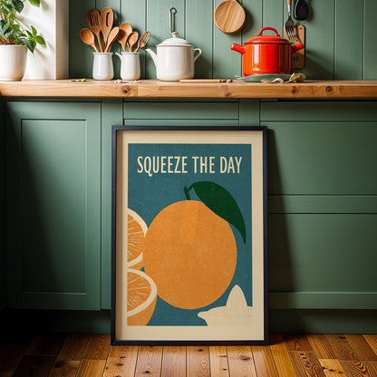 Squeeze The Day Orange Print