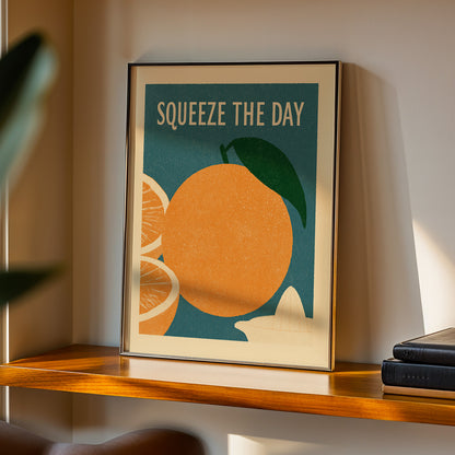 Squeeze The Day Orange Print