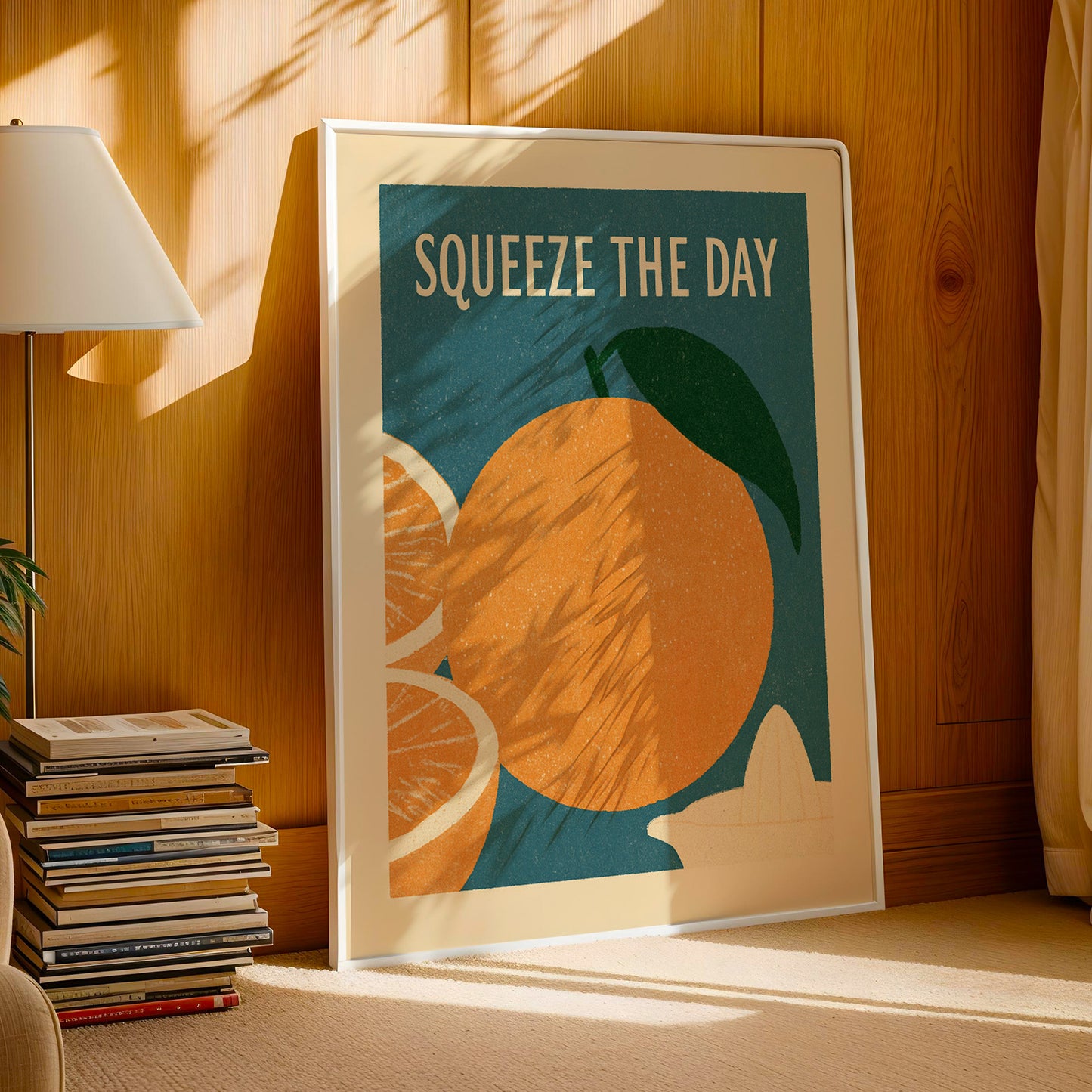 Squeeze The Day Orange Print