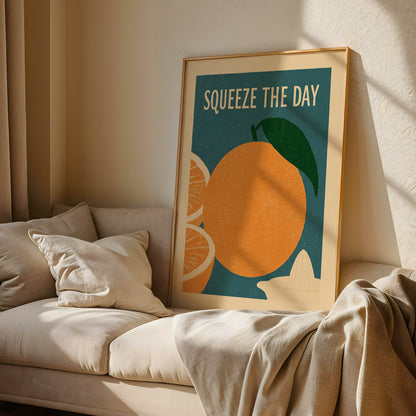 Squeeze The Day Orange Print