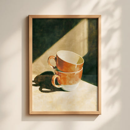 Stacked Teacups Print