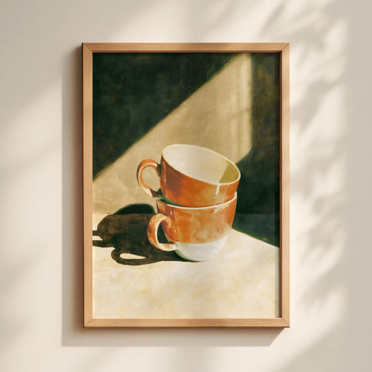 Stacked Teacups Print