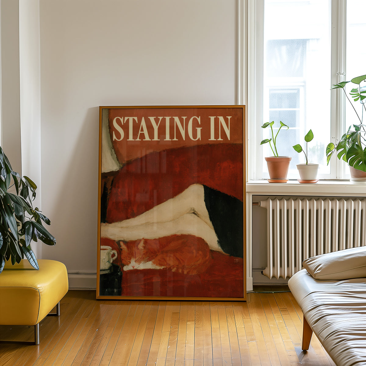 Staying In Cat Print 002 Living Room-media-4.jpg