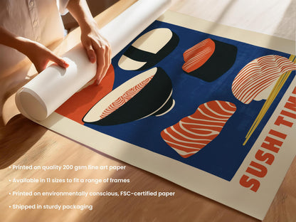 Japanese Sushi Print