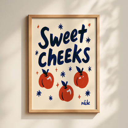 Sweet Cheeks Peach Print