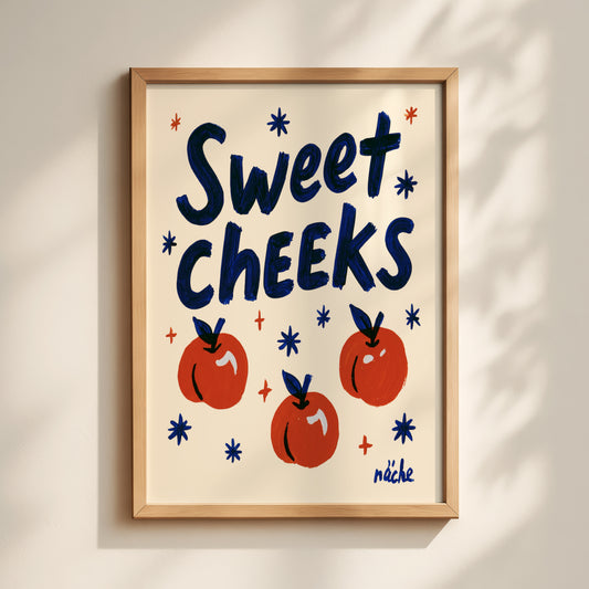 Sweet Cheeks Peach Print