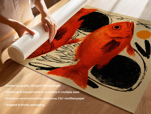 Swimming Fish Print