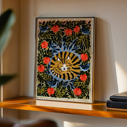 Tabby Cat & Pomegranates Print 008 Living Room-media-31.jpg