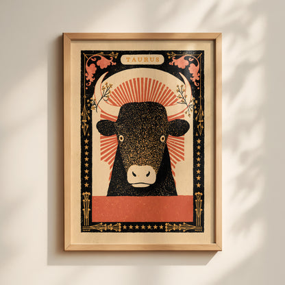 Taurus Zodiac Print