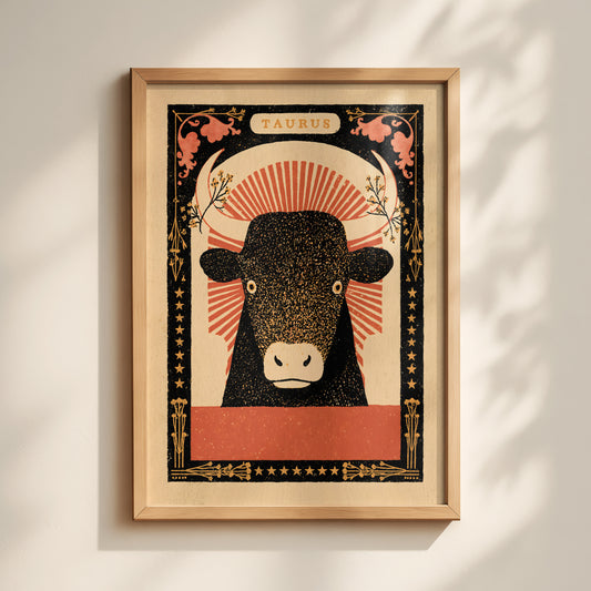 Taurus Zodiac Print
