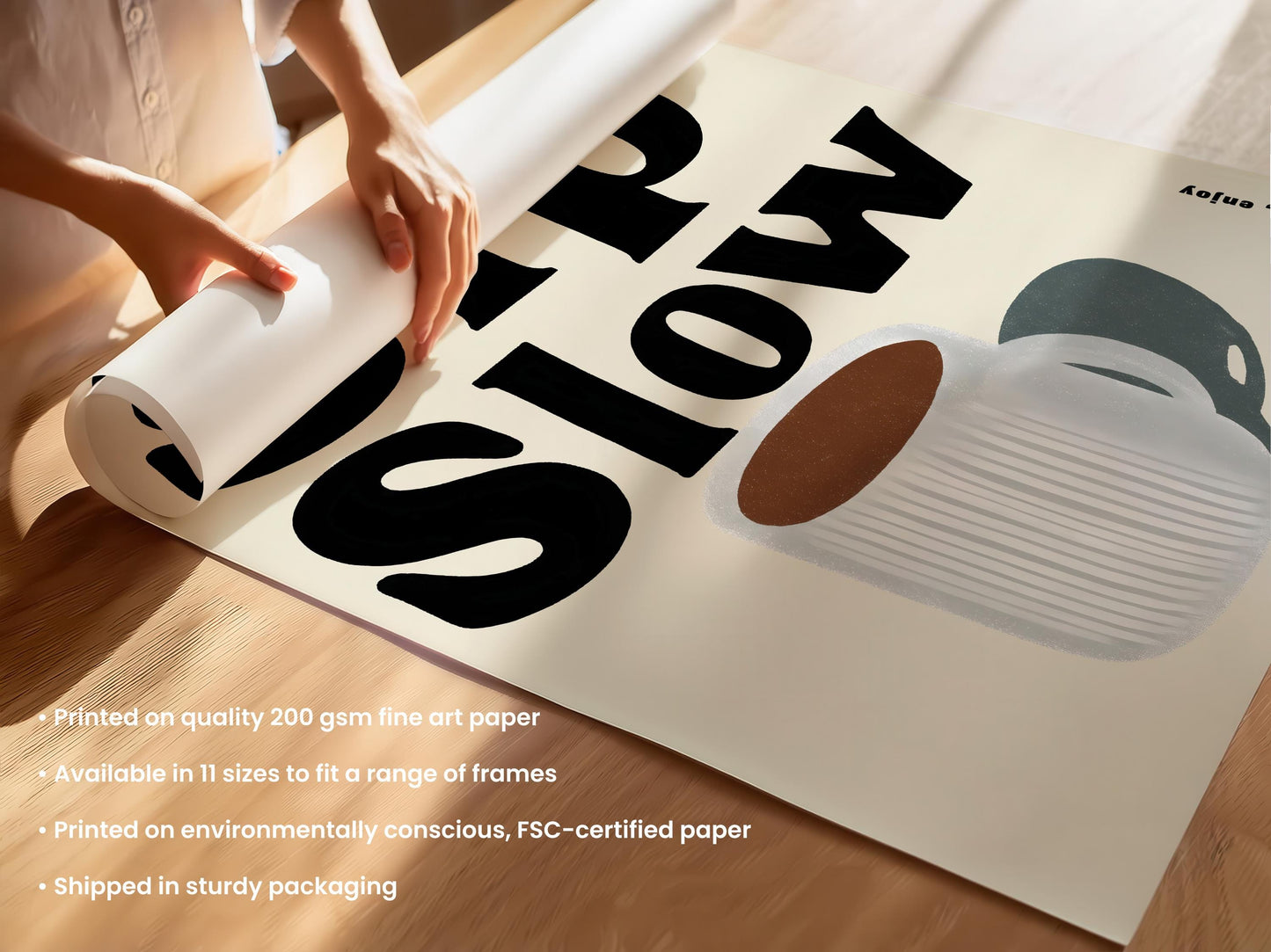 Sip Slow Kitchen Print