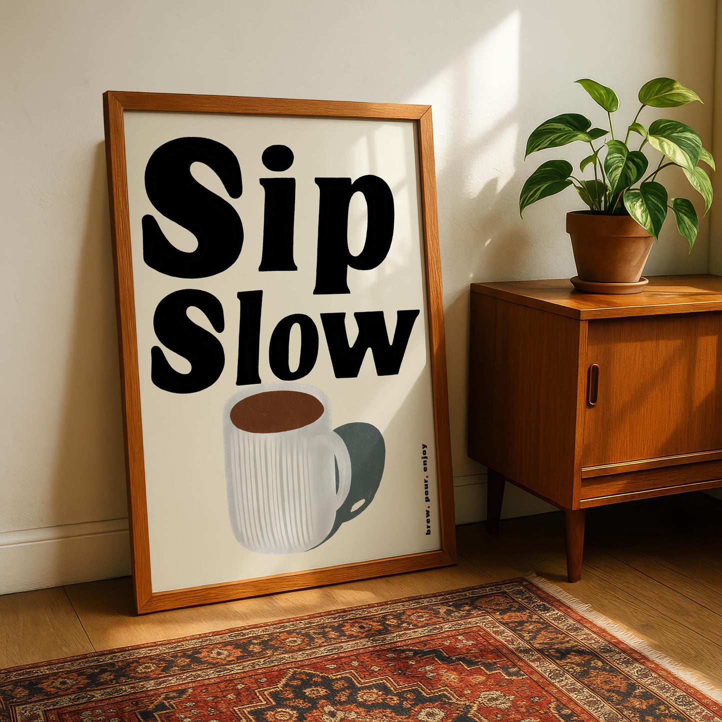 Sip Slow Kitchen Print