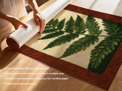 Terracotta Fern Print 10 Unframed (UF & F).jpg