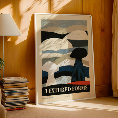 Textured Forms Abstract Art Print