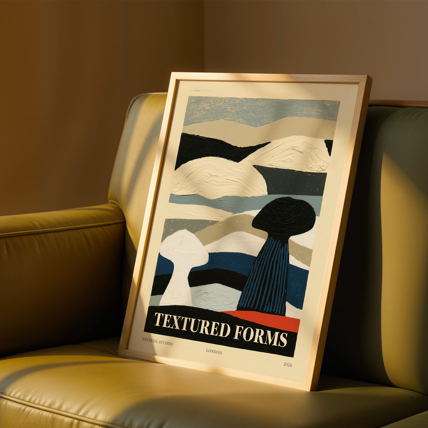 Textured Forms Abstract Art Print