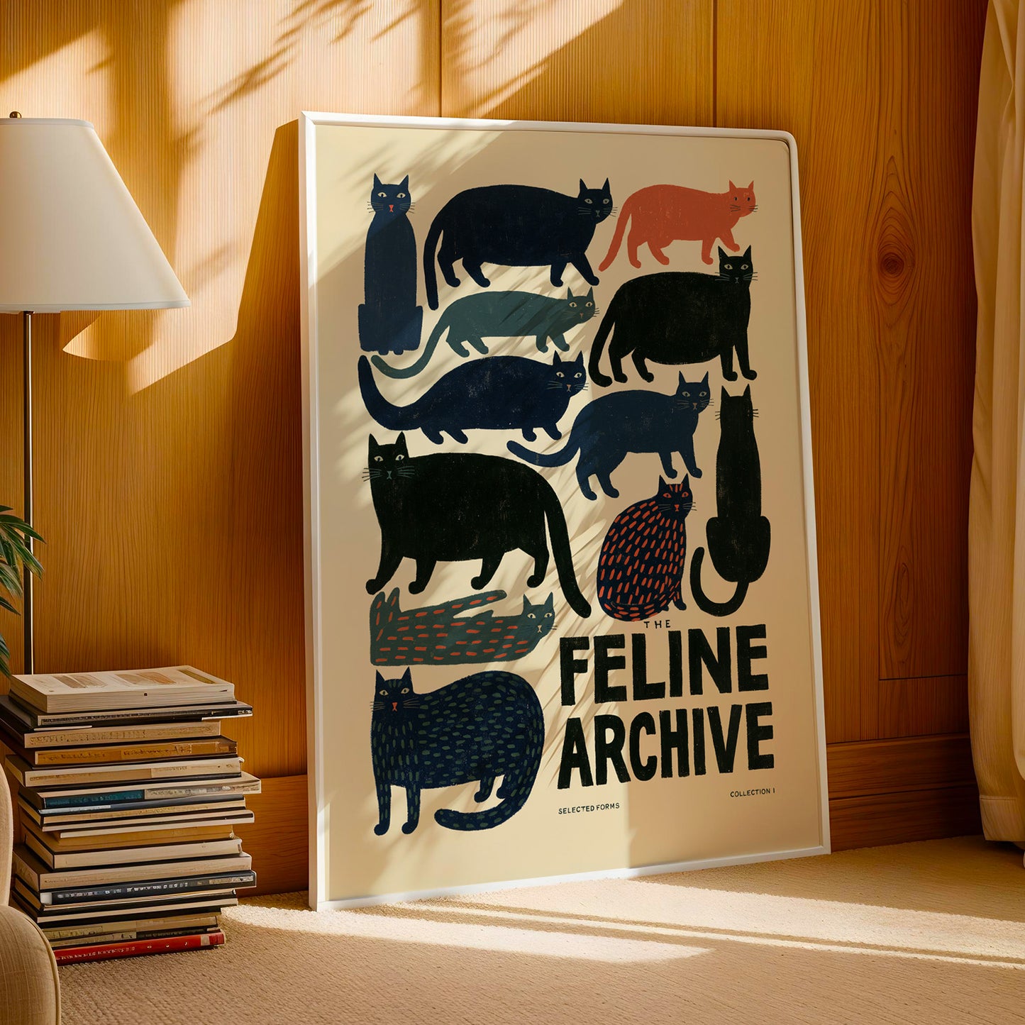 The Feline Archive Cat Print