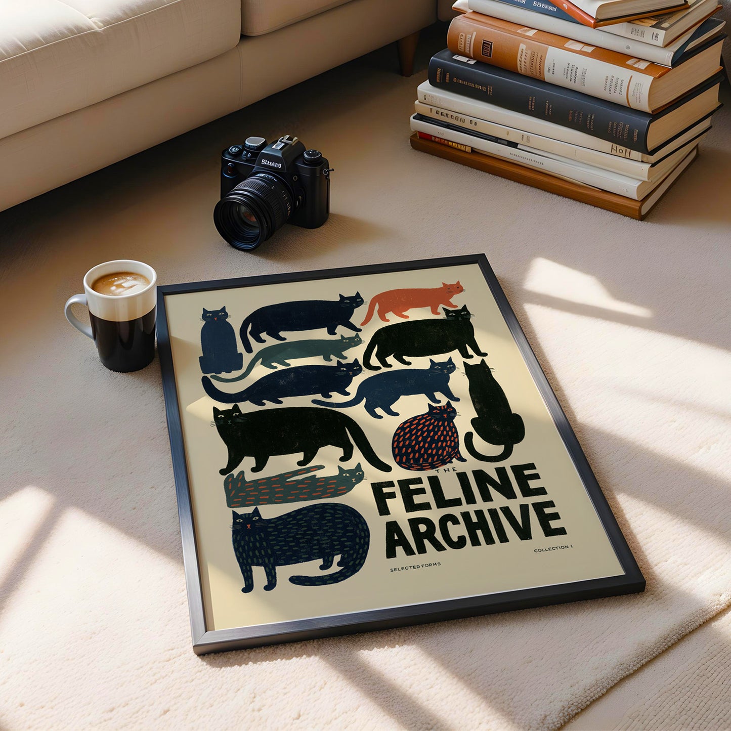 The Feline Archive Cat Print
