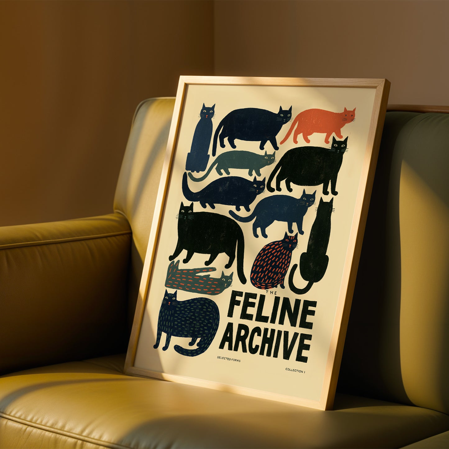 The Feline Archive Cat Print