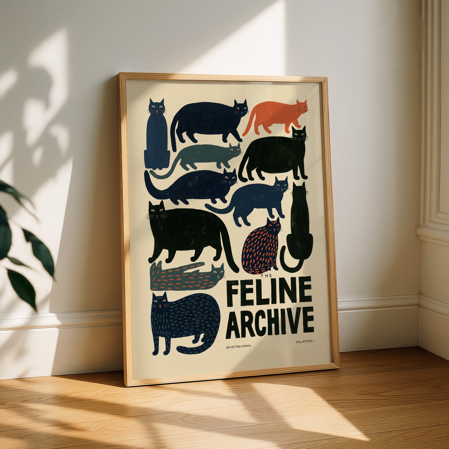 The Feline Archive Cat Print