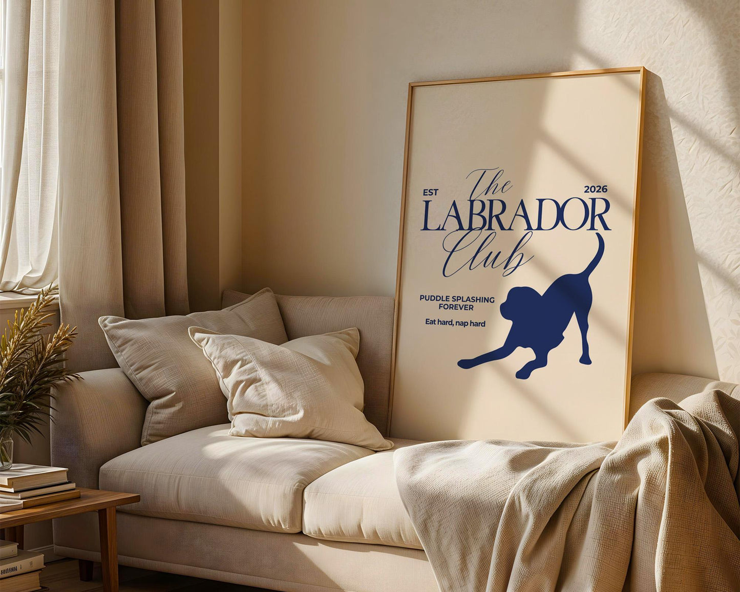 The Labrador Club Typography Print