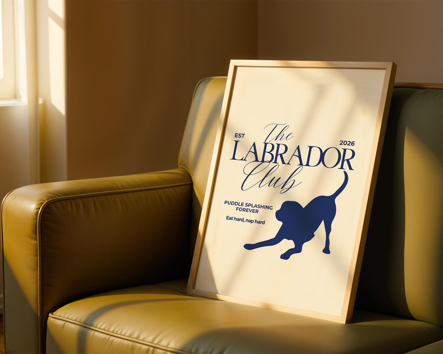 The Labrador Club Typography Print