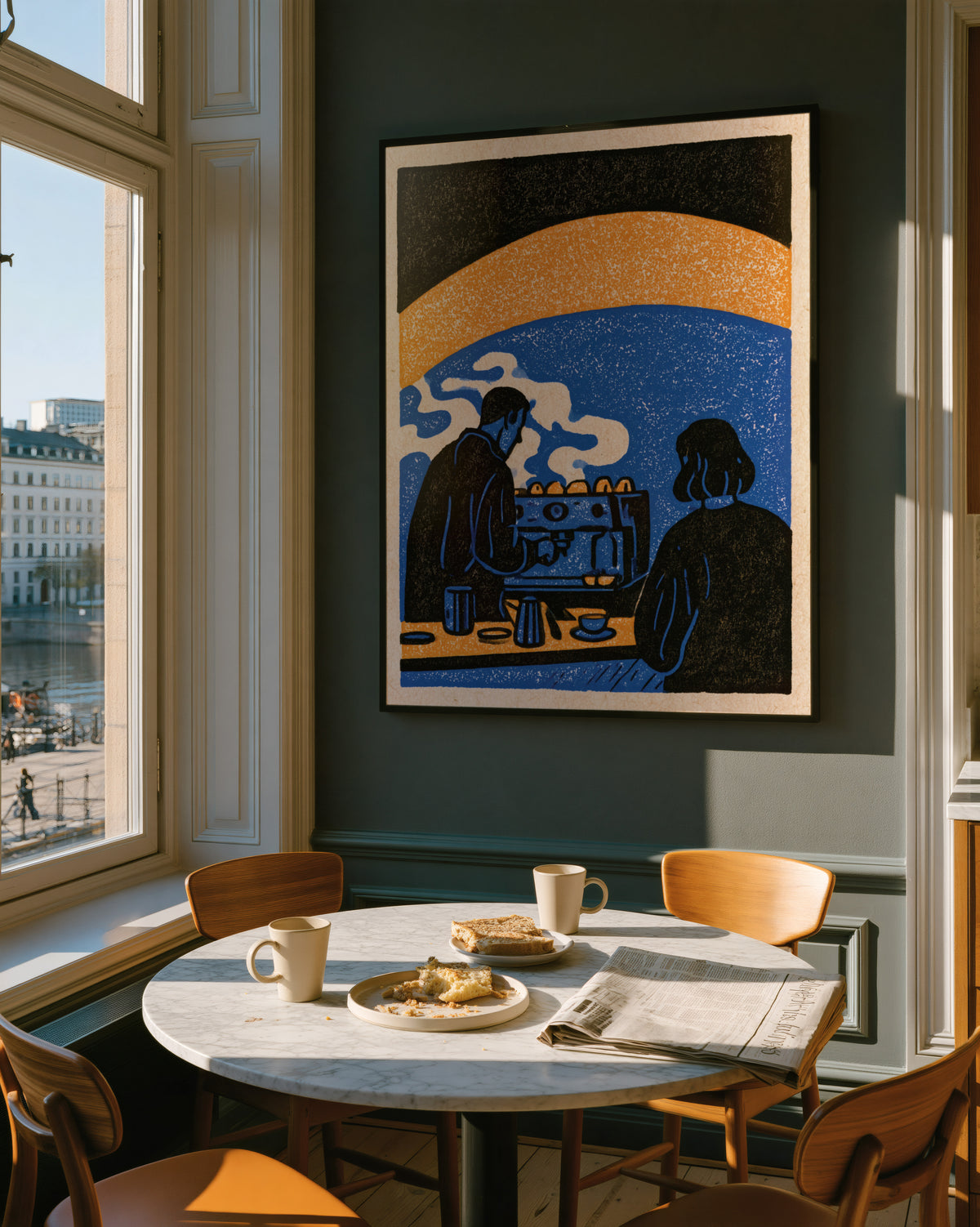 The Espresso Counter Print 002 Golden breakfast nook.jpg