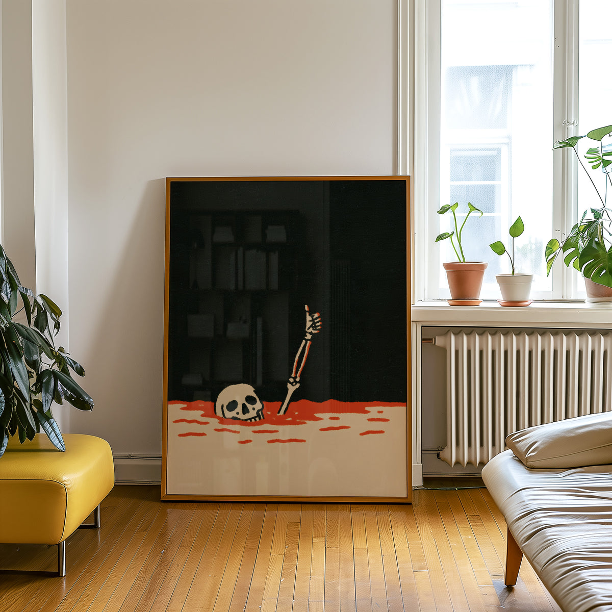Thumbs-Up Skeleton Print 002 Living Room-media-4.jpg