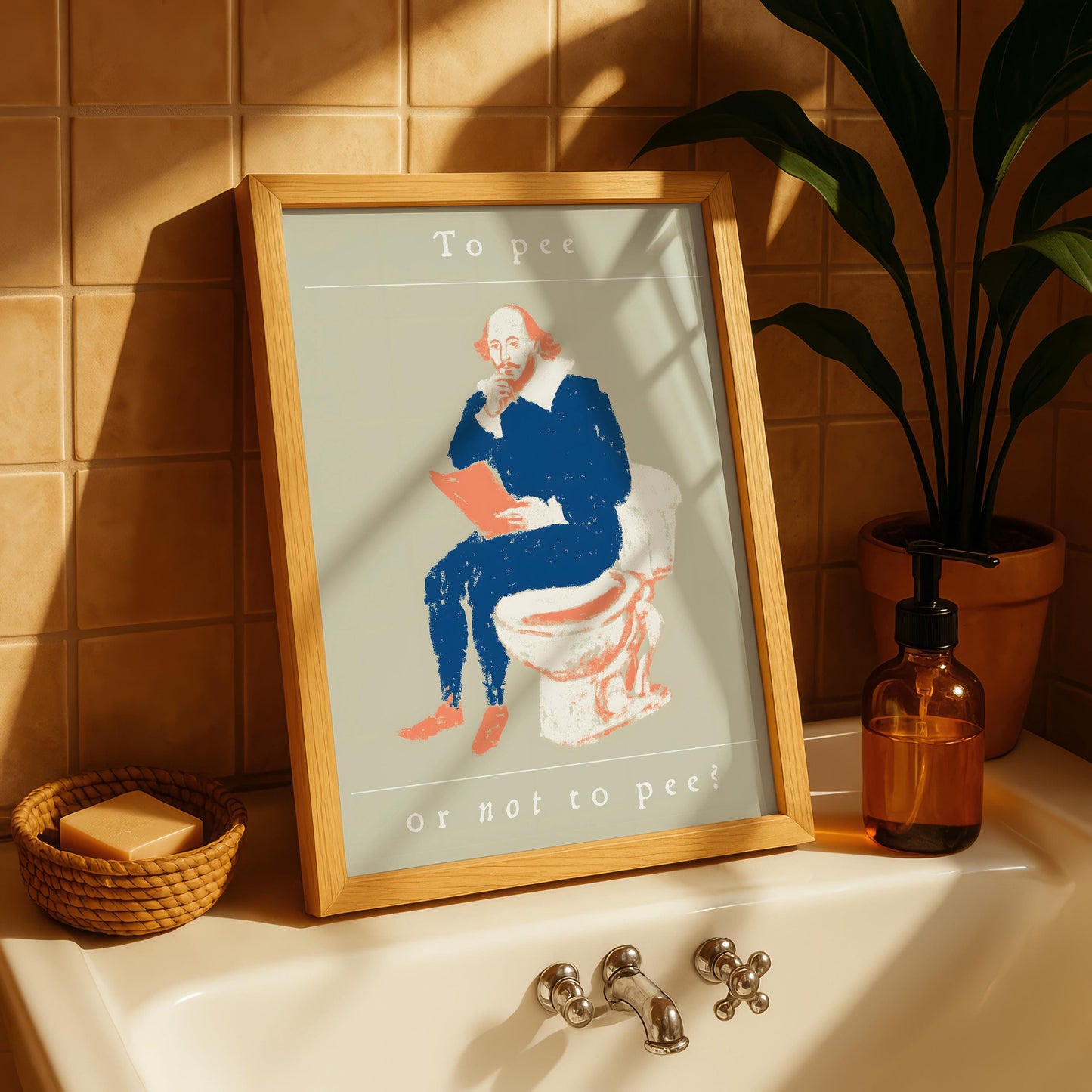 To Pee or Not to Pee Shakespeare Print