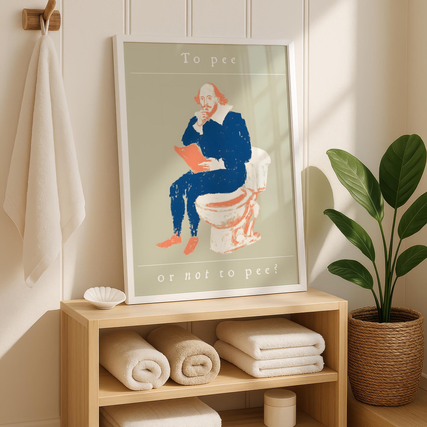 To Pee or Not to Pee Shakespeare Print