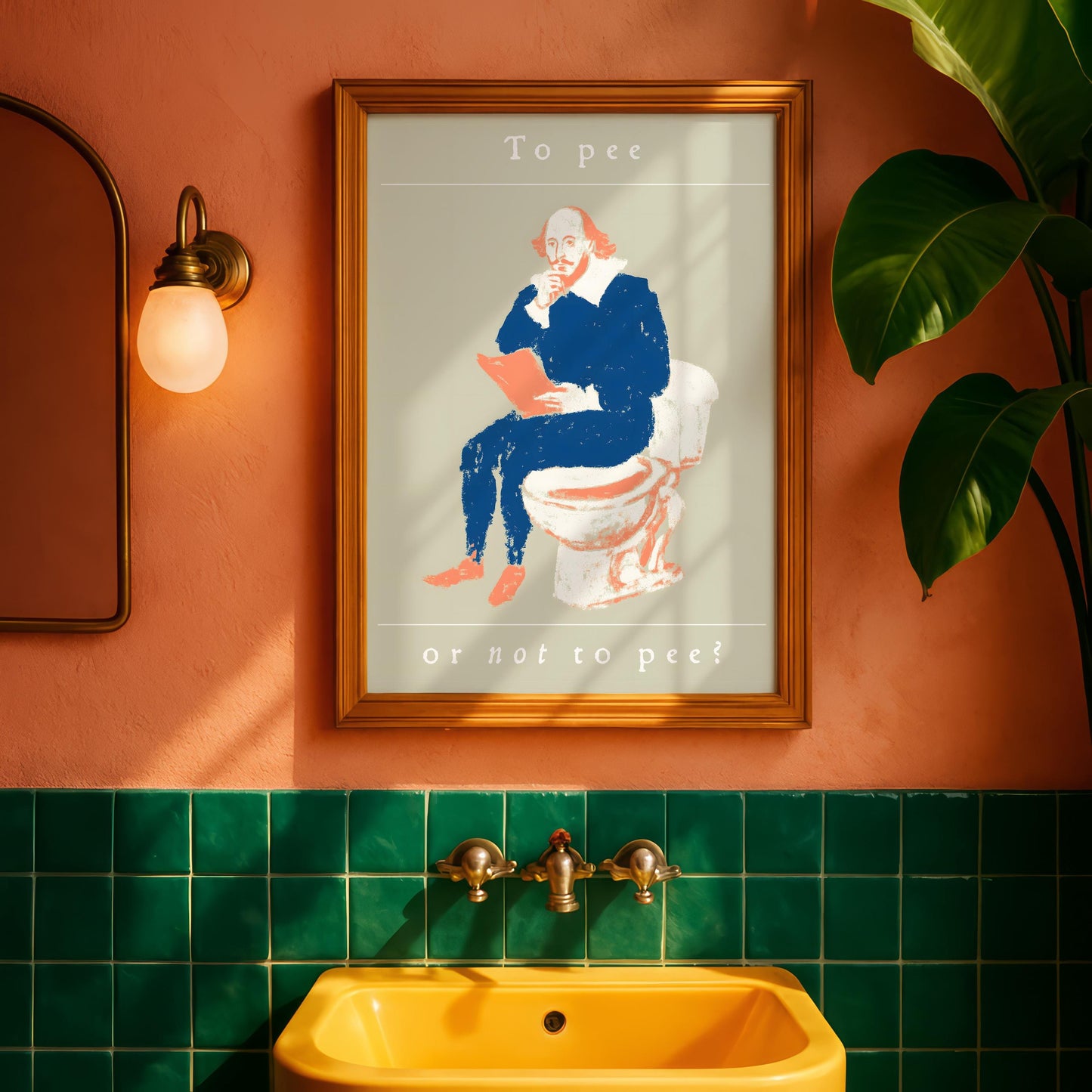 To Pee or Not to Pee Shakespeare Print